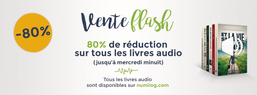 Vente flash : -80% sur tous les livres audio !
